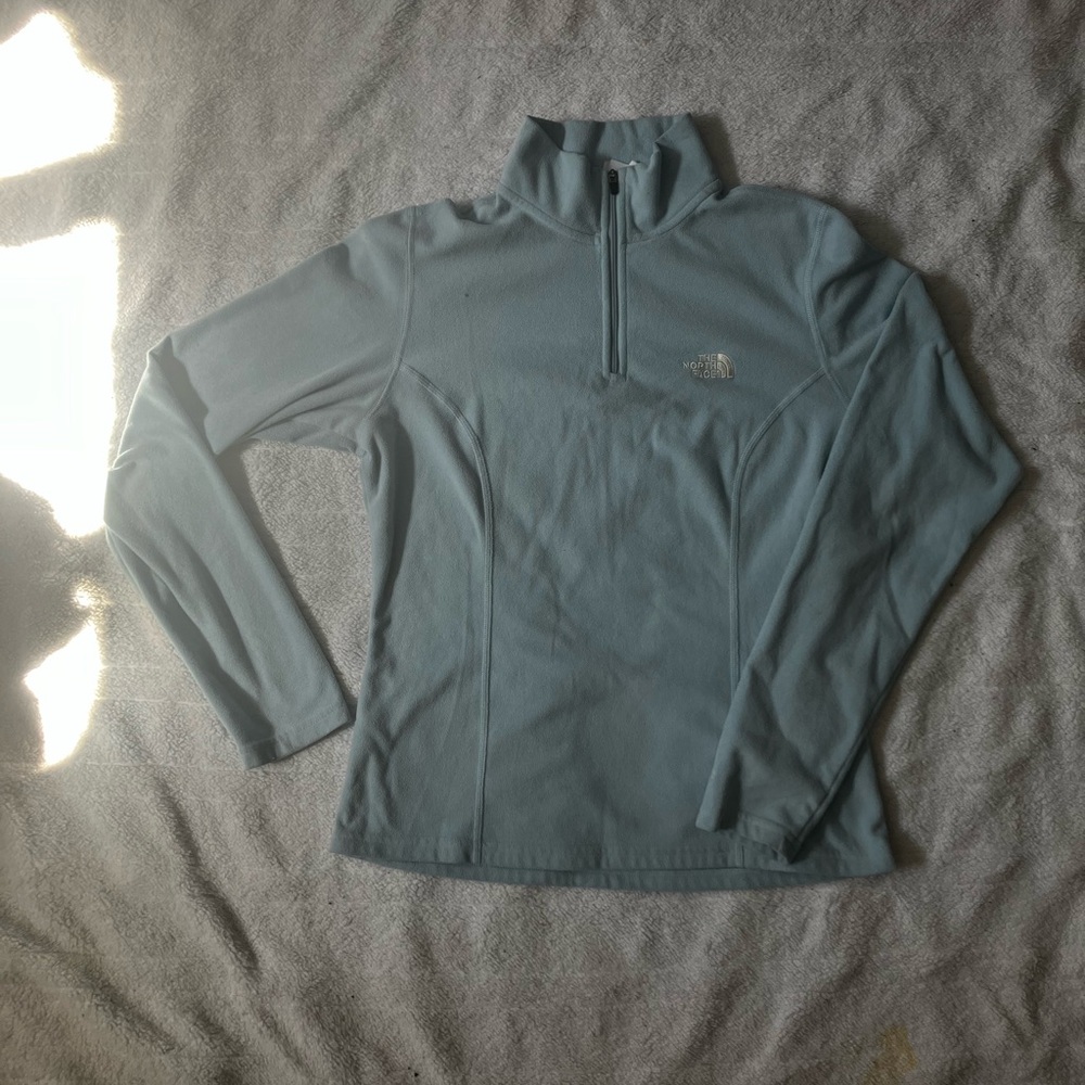 The North Face Sky Blue Quarter-Zip Top